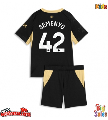 Manchester City Antoine Semenyo #42 Replica Away Stadium Kit for Kids 2026-27 Short Sleeve (+ pants)